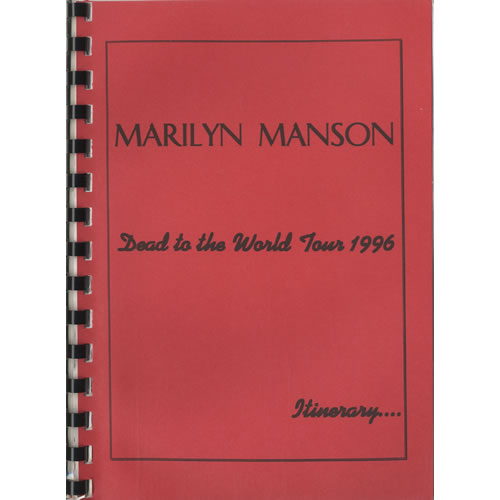MARILYN MANSON - DEAD TO THE WORLD vhs marilyn manson dead